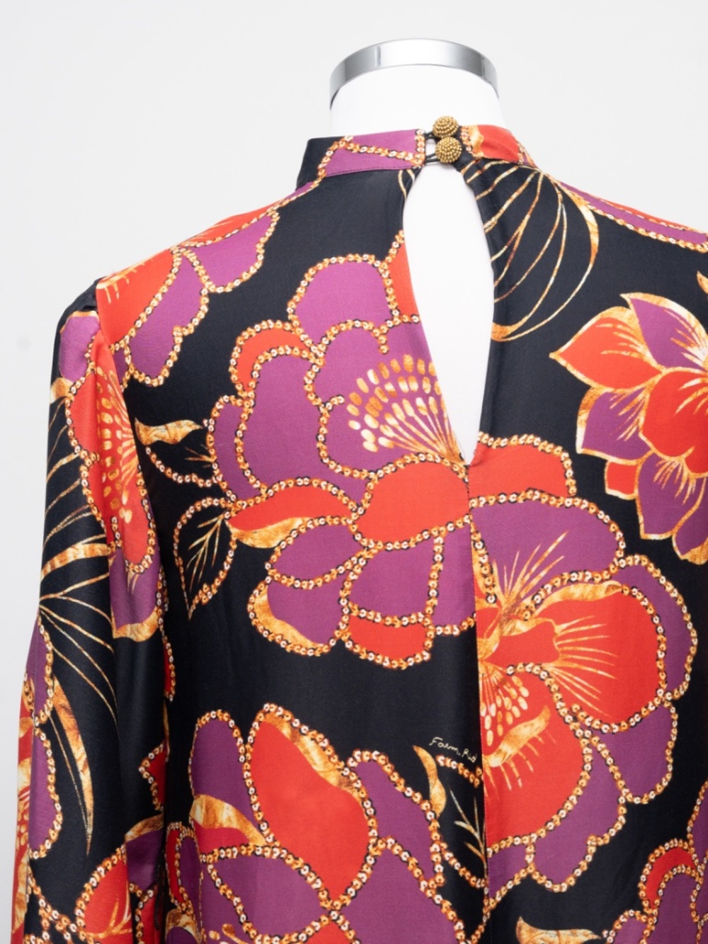 FARM Rio - Ruffled Floral-Print Crepe De Chine Mini Dress - Picture 11 of 11